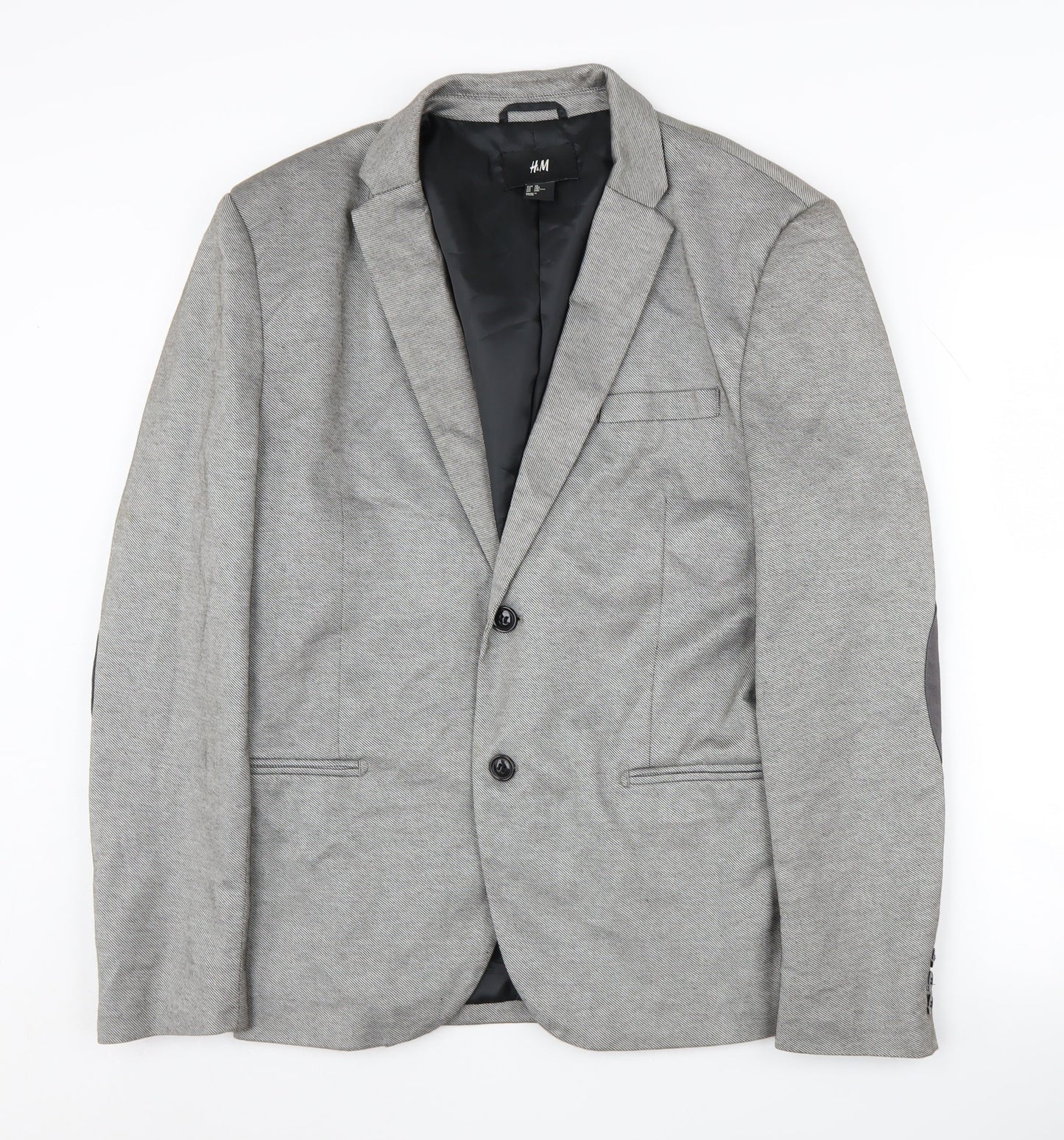 Mens UK Size 38 H&M Regular Grey Suit Jacket