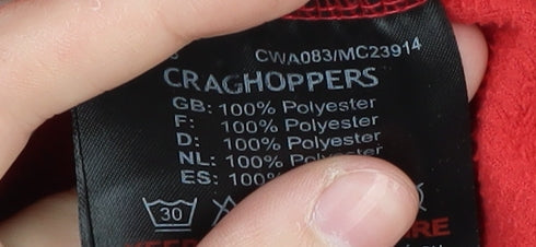 Craghoppers Women's Red Fleece Sweatshirt, UK 12, Hiking