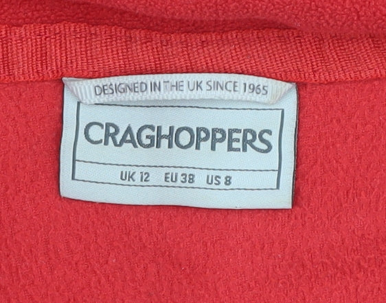 Craghoppers Women's Red Fleece Sweatshirt, UK 12, Hiking