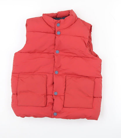 Marks and Spencer Girls Red Puffer Jacket 6-7 Years