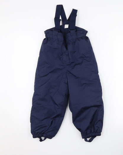 H&M Boys Blue Snow Pants - 4 Years, Waterproof, Winter