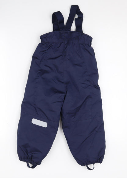 H&M Boys Blue Snow Pants - 4 Years, Waterproof, Winter