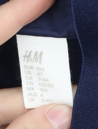 H&M Boys Blue Snow Pants - 4 Years, Waterproof, Winter