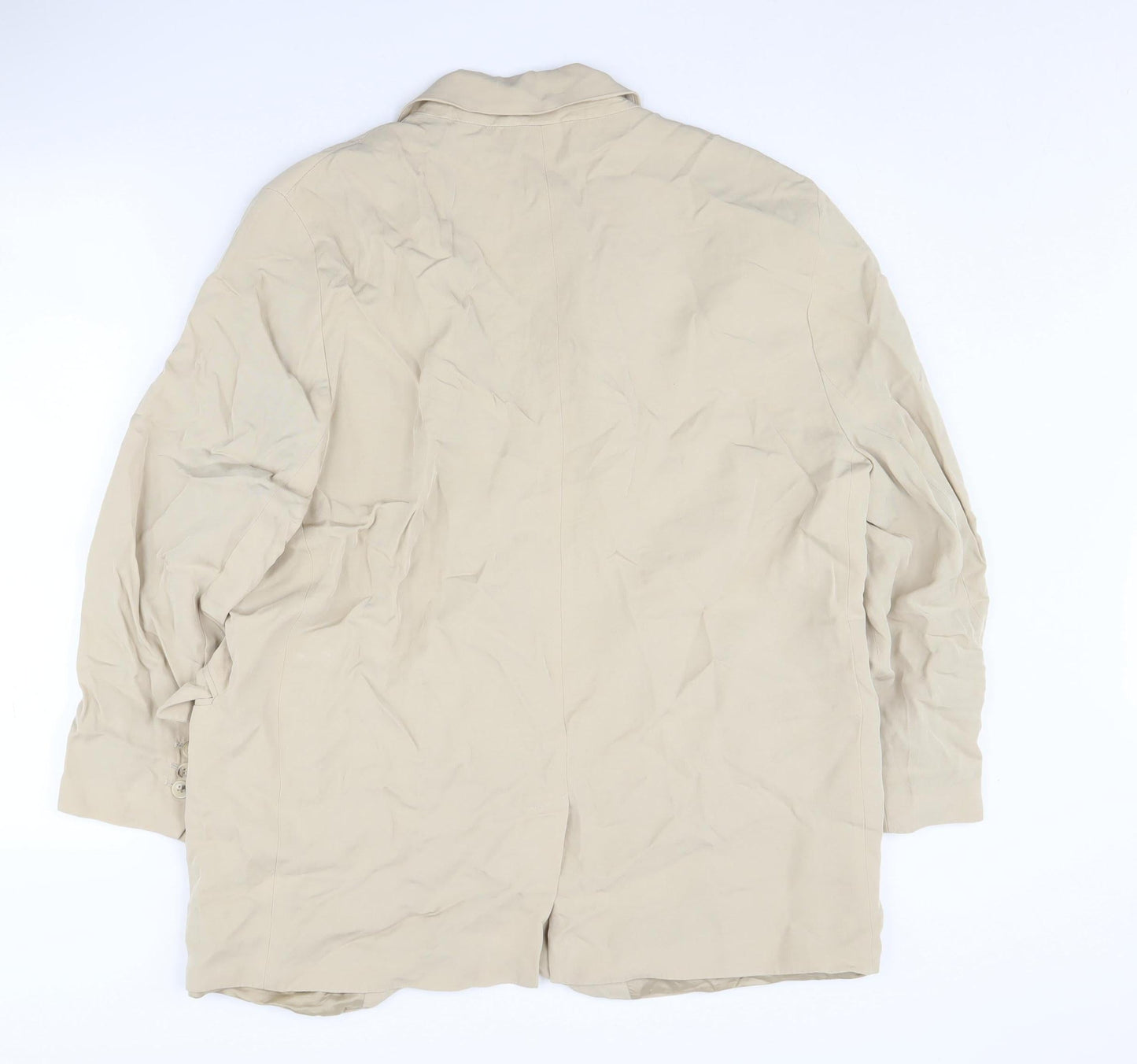 Zara Women's Beige Blazer, UK 12, Relaxed