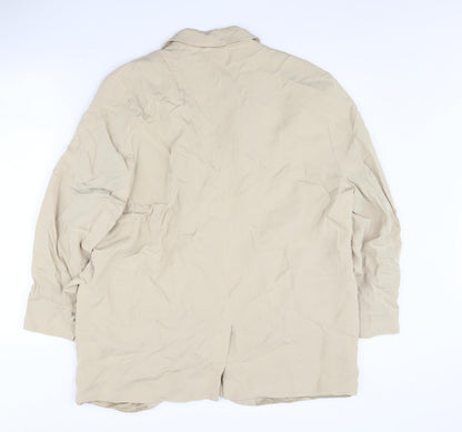 Zara Women's Beige Blazer, UK 12, Relaxed