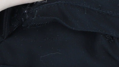 Womens UK Size 8 Warehouse Black Parka Coat