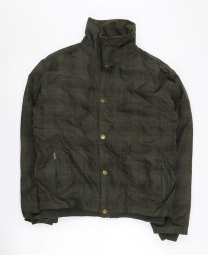 Mens UK Size S Jack Murphy Green Quilted Coat