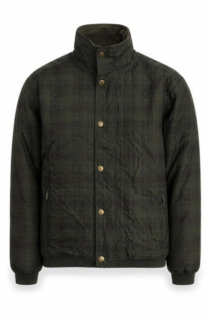 Mens UK Size S Jack Murphy Green Quilted Coat