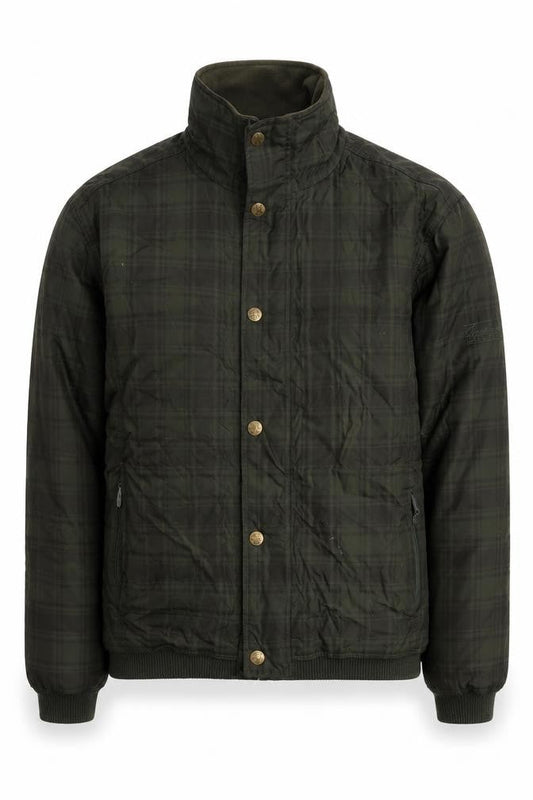 Mens UK Size S Jack Murphy Green Quilted Coat