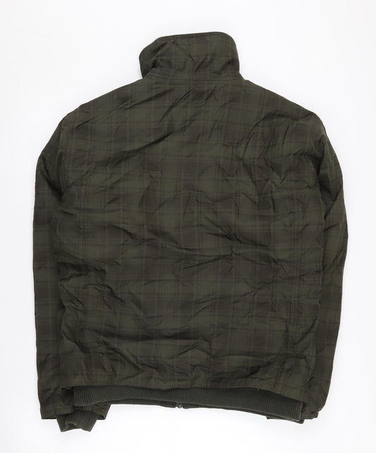 Mens UK Size S Jack Murphy Green Quilted Coat
