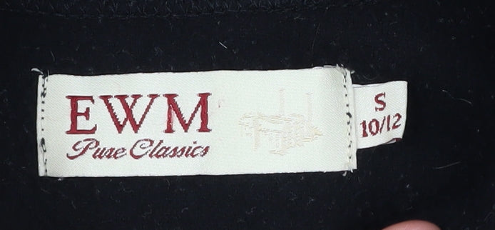 Womens UK Size S EWM Black Basic Jacket