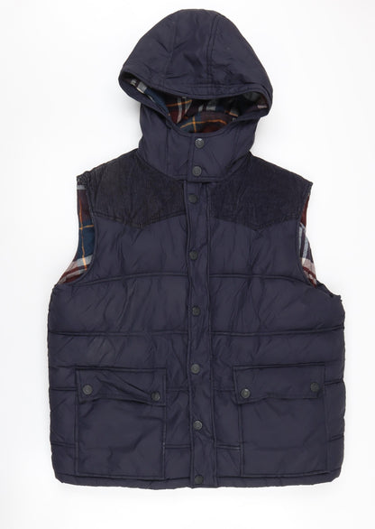 Mens UK Size L Easy Blue Puffer Jacket