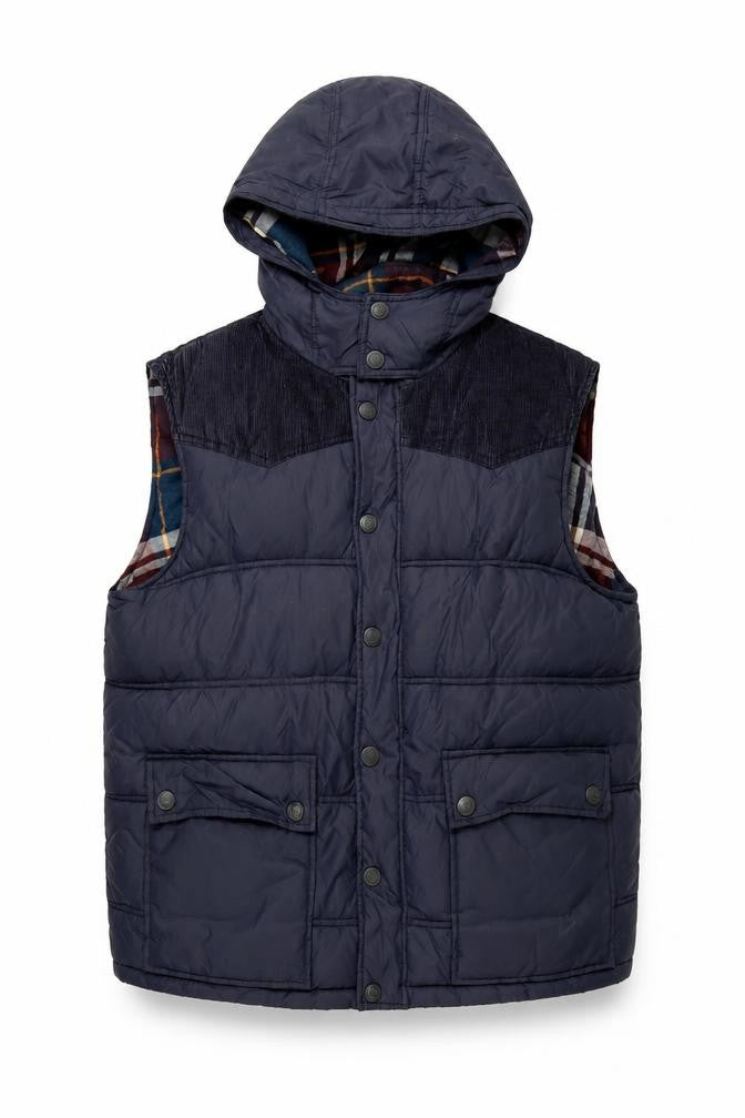 Mens UK Size L Easy Blue Puffer Jacket