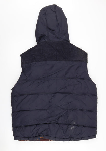 Mens UK Size L Easy Blue Puffer Jacket