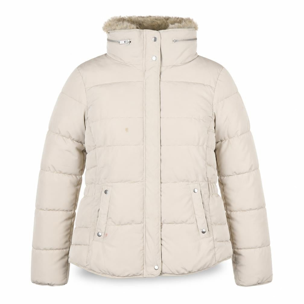 Womens UK Size 14 New Look Beige Puffer Jacket