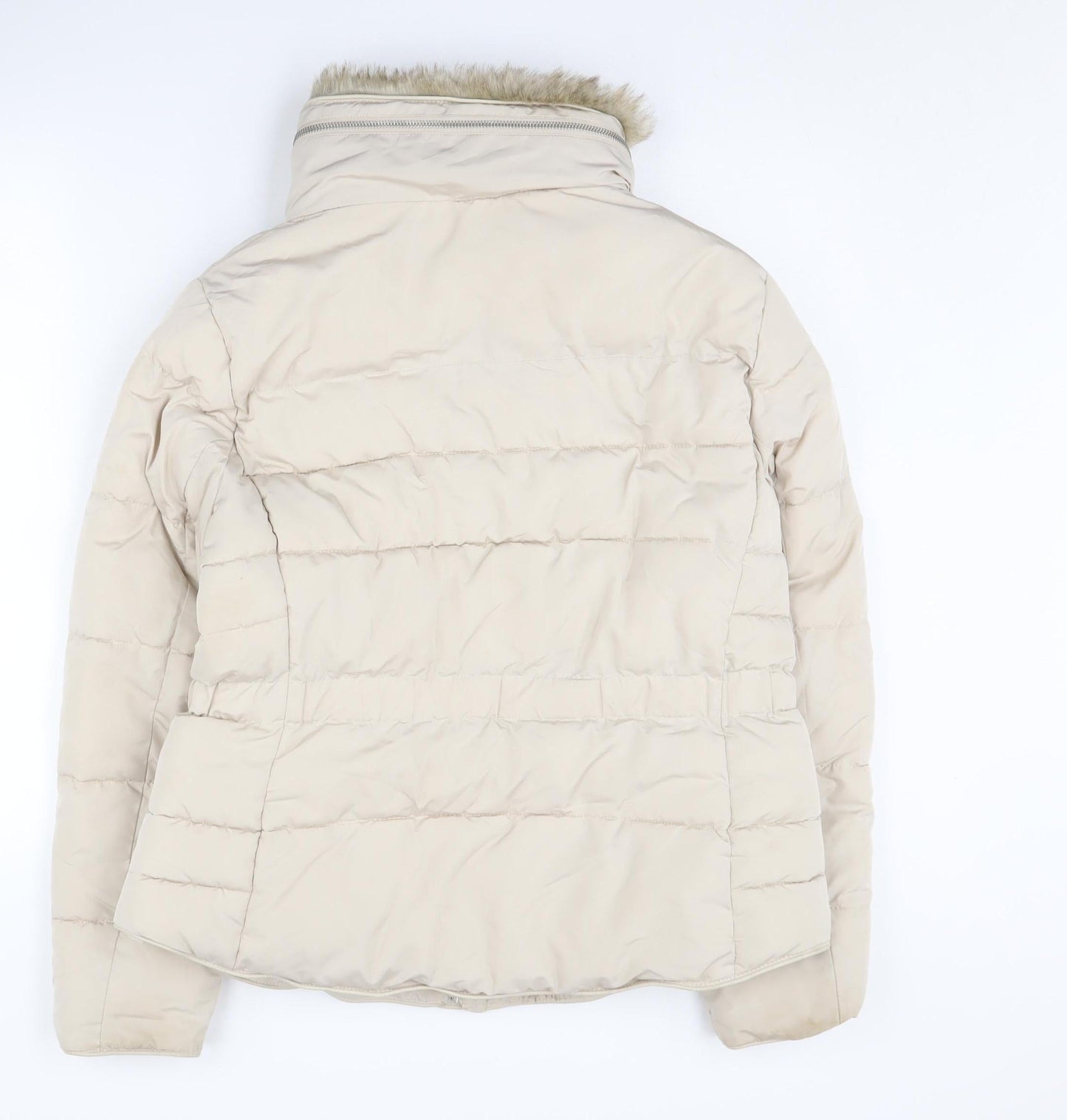 New Look Women's Beige Puffer Jacket Size 14