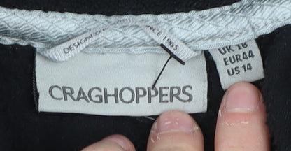 Craghoppers Women's Black Fleece Sweatshirt Size 16