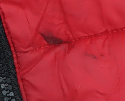 Lupilu Boys Red Black Puffer Jacket, 4 Years, Waterproof, Hooded