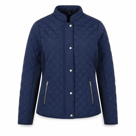 Womens UK Size S Crivit Blue Quilted Coat