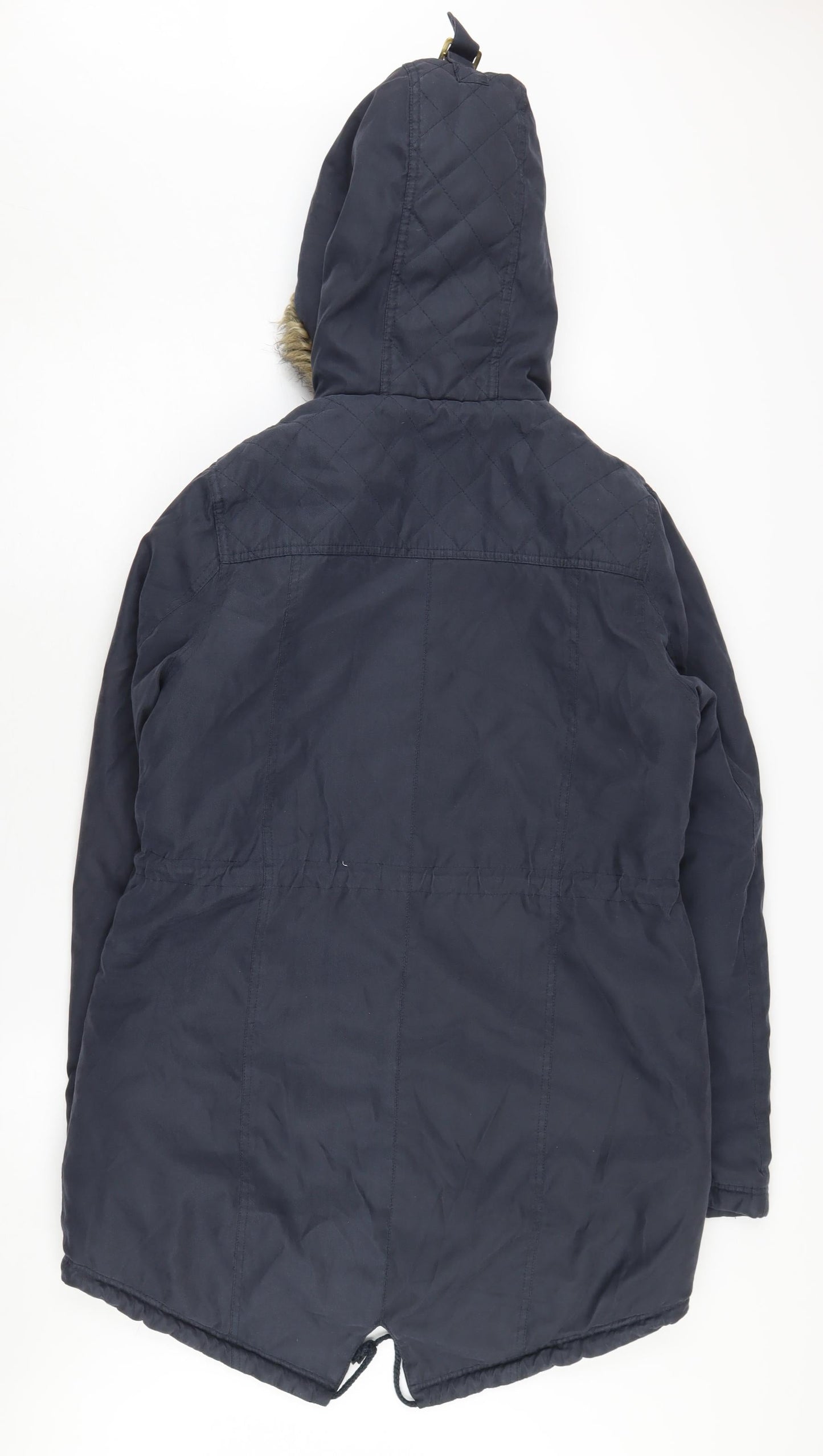 Womens UK Size L Brave Soul Blue Parka Coat