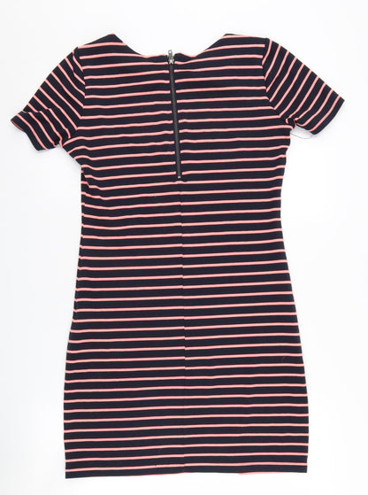Vila Women's Striped Bodycon Dress, Multicoloured, Size S