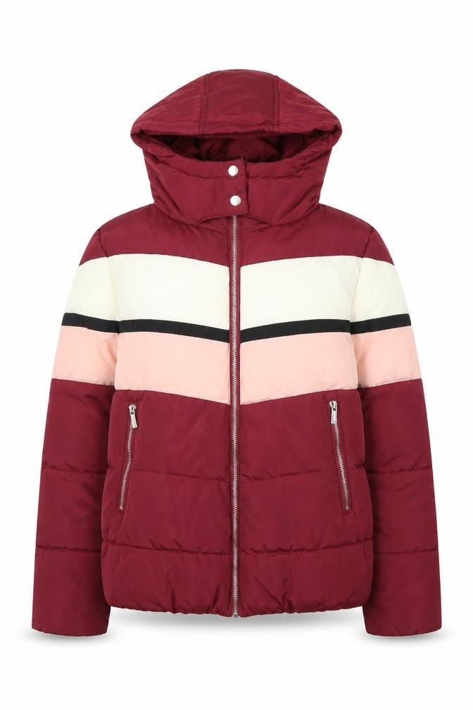 Womens UK Size 10 New Look Red Puffer Jacket