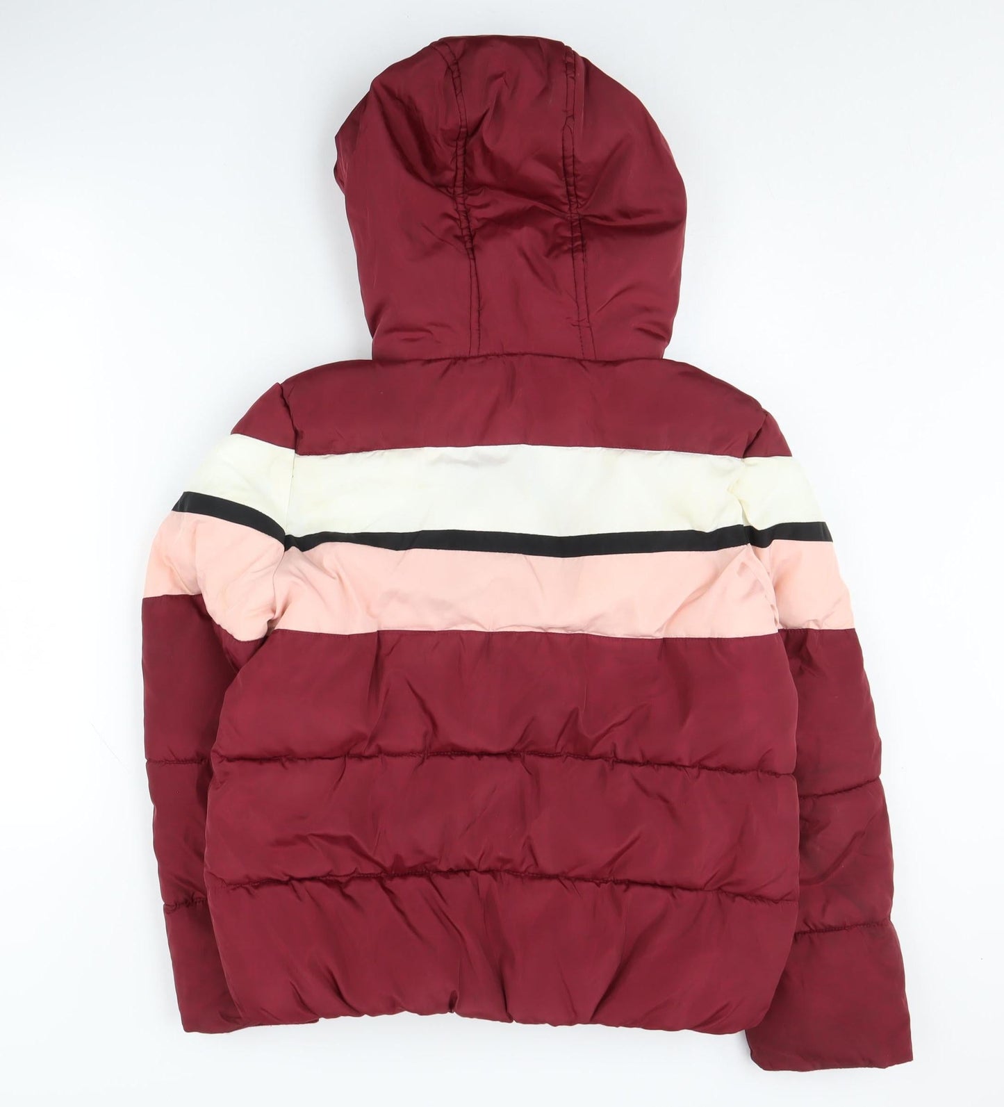 Womens UK Size 10 New Look Red Puffer Jacket