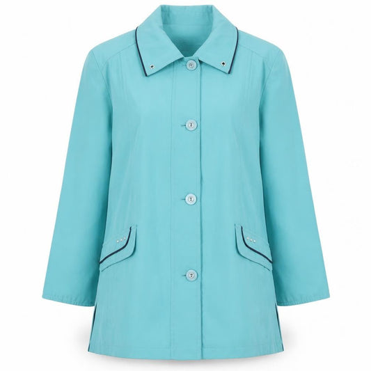 Womens UK Size 12 Finesse Blue Basic Jacket
