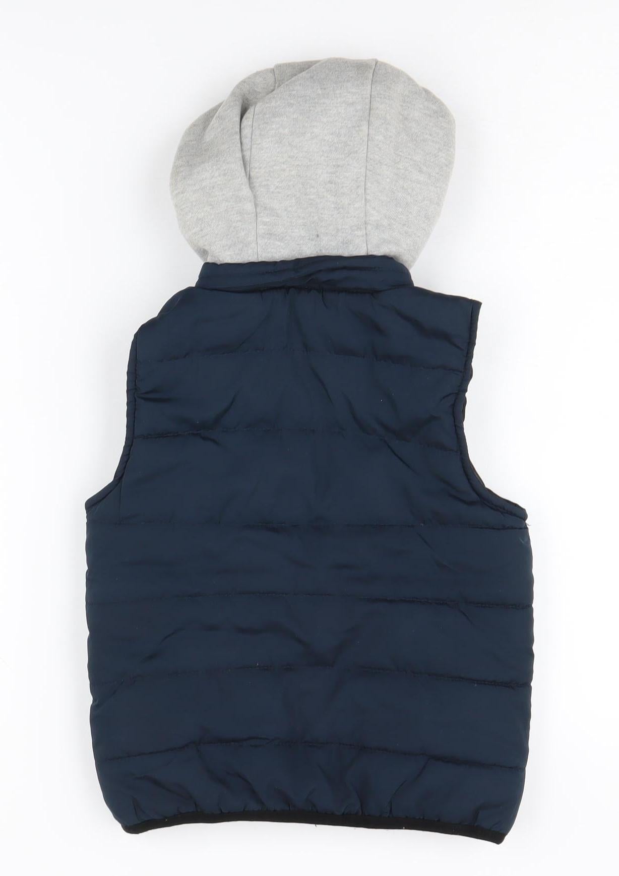 Tahari Boys Navy Hooded Bodywarmer 4-5 Years