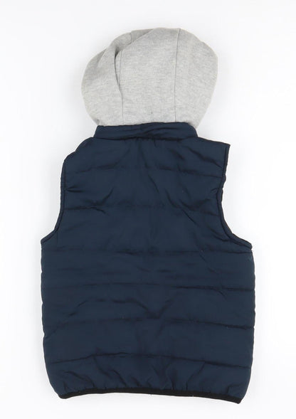 Tahari Boys Navy Hooded Bodywarmer 4-5 Years