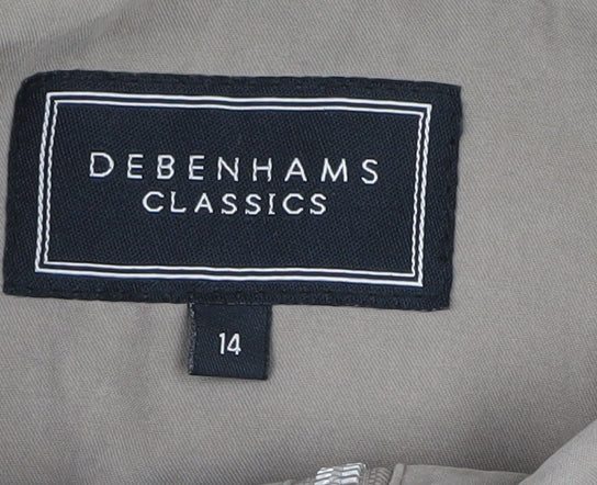 Womens UK Size 14 Debenhams Beige Basic Jacket