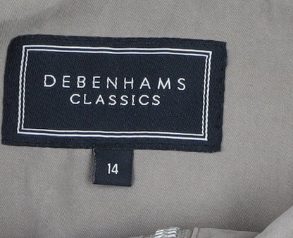 Womens UK Size 14 Debenhams Beige Basic Jacket