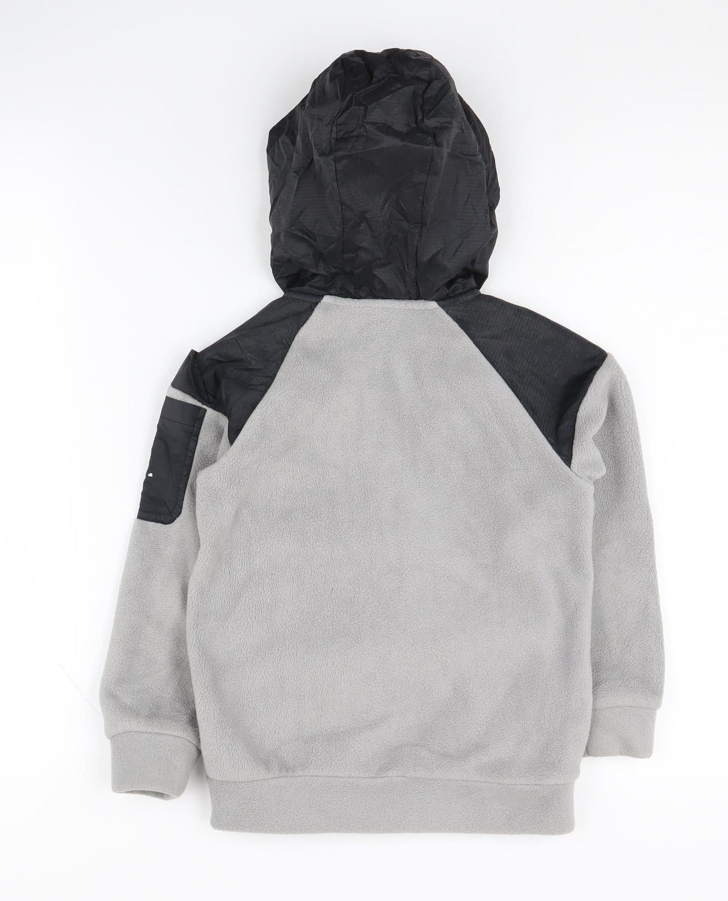 URBN-DEPT Boys Black Grey Fleece Jacket, Size 6 Years