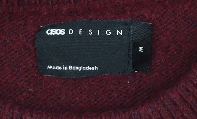 ASOS Design Women's Red Pullover Jumper Medium