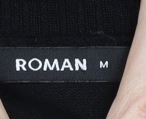 Womens UK Size M Roman Black Pullover Jumper