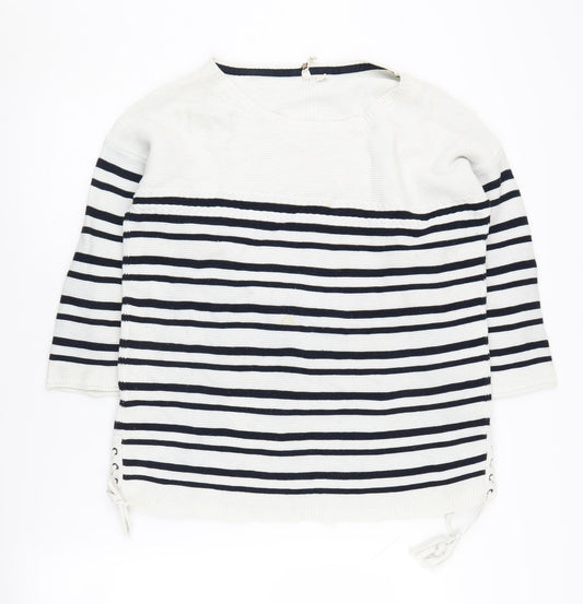 Womens UK Size 12 White Stuff White Pullover Jumper