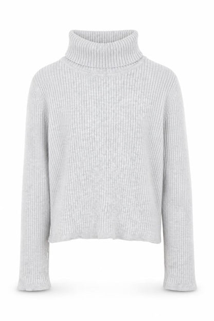 Lefties Girls Grey Roll Neck Pullover Jumper Size 5-6 Years