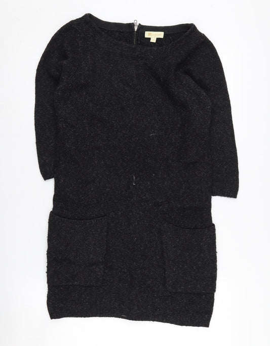 Monsoon Women's Black Boat Neck Knit Dress S