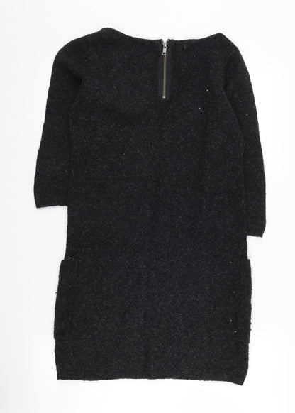 Monsoon Women's Black Boat Neck Knit Dress S