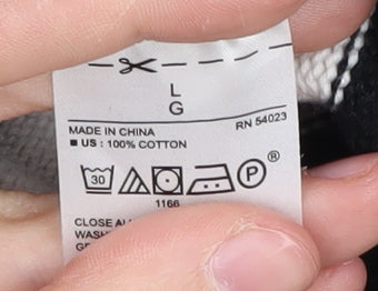 Banana Republic Women's Black Striped Knit Jumper L