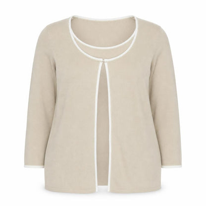 Womens UK Size 16 Marks and Spencer Beige Cardigan Jumper