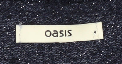 Womens UK Size S Oasis Blue Pullover Jumper