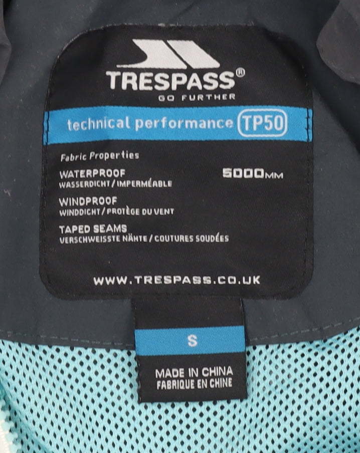 Mens UK Size S Trespass Black Windbreaker Coat
