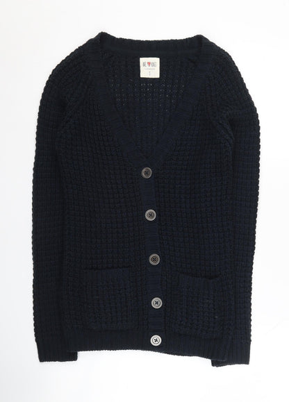 Womens UK Size S Clockhouse Black Cardigan Jumper
