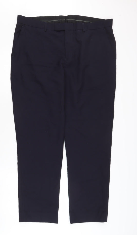 Greenwoods Men's Black Trousers Size 40 Regular Fit