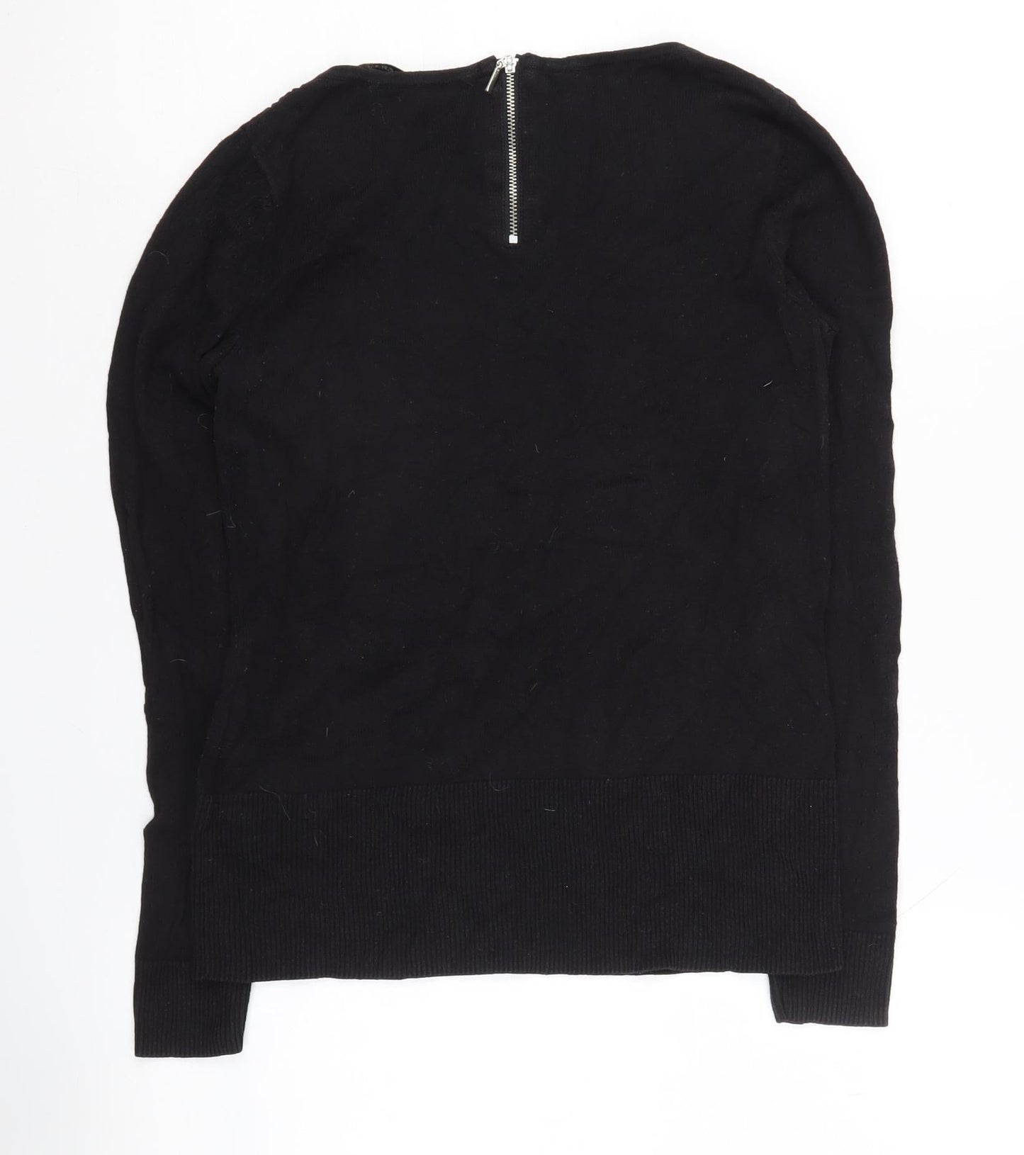 Womens UK Size S Oasis Black Pullover Jumper