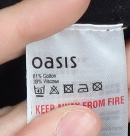 Womens UK Size S Oasis Black Pullover Jumper