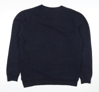 Zara Men's Black M Pullover Sweatshirt - Cotton Blend