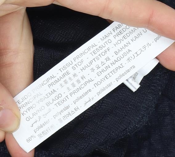 Zara Men's Black M Pullover Sweatshirt - Cotton Blend