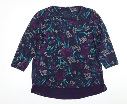ISLE Women's Multicoloured Floral Blouse M